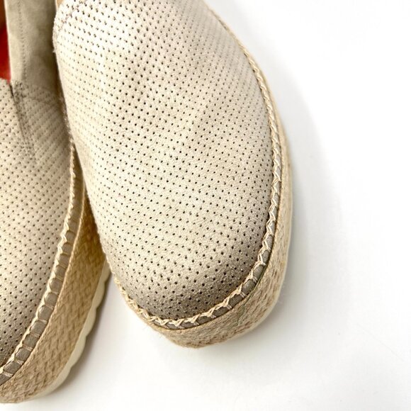 Dr Scholls Womens Sunray Greige Oatmeal Platforms Espadrilles Loafers Shoes - Picture 5 of 14